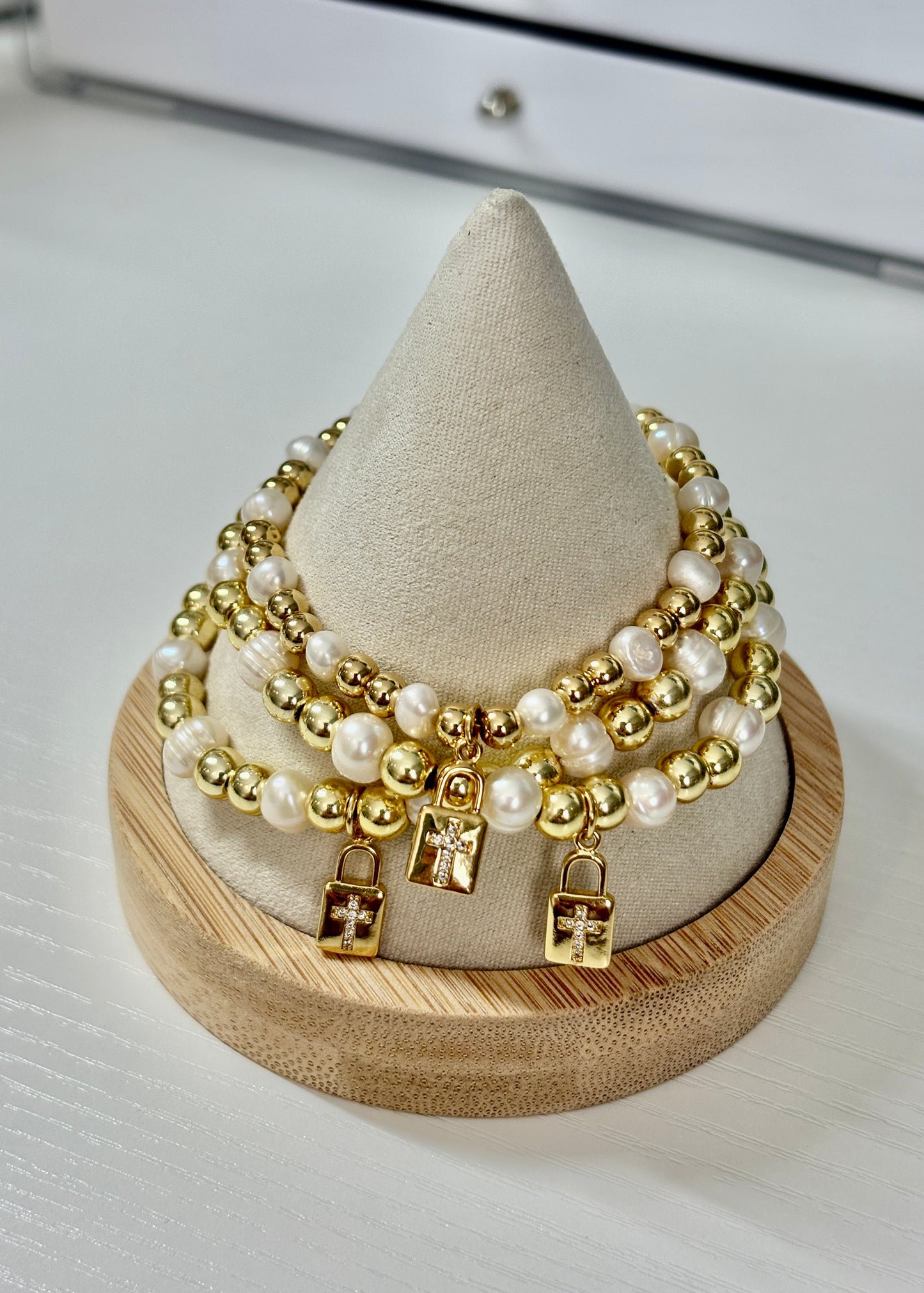 Cross Pearls Bracelets
