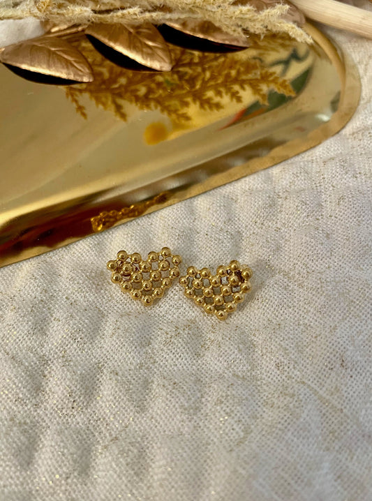 Heart Stud Earrings